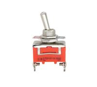 KDEGK 1PCS E-TEN1021 Orange 2-Pin 2 Terminal ON-OFF 250V 15A AC SPST Mini Auto Toggle Switch 2 Position Contact Switches(E-TEN1021)