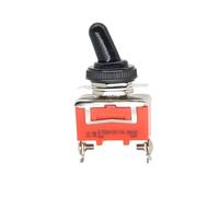KDEGK 1PCS E-TEN1021 Orange 2-Pin 2 Terminal ON-OFF 250V 15A AC SPST Mini Auto Toggle Switch 2 Position Contact Switches(E-TEN1021 and Cap)