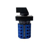 KDEGK 2/3/4/5 Position 20A 4 Poles Electrical Universal Changeover Rotary Cam Switch Silver Contacts YMW26 LW26-20/4(1-4)