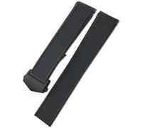 KDEGK 20mm 22mm Natural Rubber Watchband，For TAG Heuer Aquaracer 300 500 Diving Watch Strap Sports Silicone Wristband(Black black,20mm(41mm Dial))