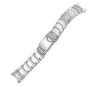 KDEGK 22mm 21mm Solid Stainless Steel Watch Strap For Tissot Seastar T120417 T120407 T120 Silver Watchband Bracelets Watch Parts(T120407 silver,21mm)