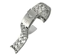 KDEGK 22mm 21mm Solid Stainless Steel Watch Strap For Tissot Seastar T120417 T120407 T120 Silver Watchband Bracelets Watch Parts(T120417 silver,21mm)