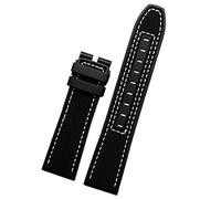KDEGK 22mm Canvas Rubber Watch Strap Men Wrist Band Bracelet For MIDO M038/M038431A Series Soft Watchbands(Black No clasp)