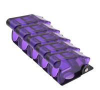 KDEGK 5pcs Safety Dustproof 12mm Toggle Switch Flip Up Cap Dust Cover Guard for Auto Car Boat Truck Aircraft Light Red Black Green(Transparent Purple)