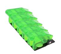 KDEGK 5pcs Safety Dustproof 12mm Toggle Switch Flip Up Cap Dust Cover Guard for Auto Car Boat Truck Aircraft Light Red Black Green(Transparent Green)
