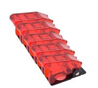 KDEGK 5pcs Safety Dustproof 12mm Toggle Switch Flip Up Cap Dust Cover Guard for Auto Car Boat Truck Aircraft Light Red Black Green(Transparent Red)