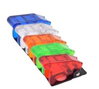 KDEGK 5pcs Safety Dustproof 12mm Toggle Switch Flip Up Cap Dust Cover Guard for Auto Car Boat Truck Aircraft Light Red Black Green(5 Colors Type 1)