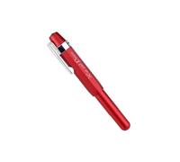 KDEGK Aluminum Alloy Vintage Travel Short Fountain Pen EF/F/Bent Nib Office School Stationery Pocket Ink Writing Gift Pen(Red,F)