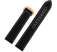 KDEGK For Omega 300 Fabric Leather AQUA TERRA 150 cupuncture needle captain Woven Nylon Canvas Watch Strap 19mm 20mm 21mm 2mm Watchbands(Black white RG,20mm)