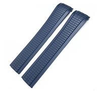 KDEGK For Patek 5164A 5167A AQUANAUT Philippe Series Butterfly Buckle 21mm Watch Strap Colorful Fluorous Rubber WatchBands(Blue,NO Buckle)