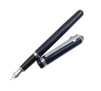 KDEGK Fountain Pen Fine Nib 0.5mm Metal Iridium Point Business Gift Pens for Men Women with Pen Case 1pc/lot Office Supplies(Duke blue)