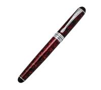 KDEGK Fountain Pen Full Metal Clip Luxury Pens Student Gift Stationery Office School Supplies Pens for Writing(Ice Flower Red)