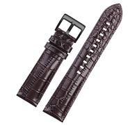 KDEGK Genuine Leather Bracelet Is Suitable For Armani AR2447/1981/1973/60028 Watchband With Waterproof Gang Shout Male 22mm(Brown black,22mm)