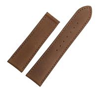 KDEGK Genuine Leather watch band For Oris Frosted Folding Buckle Watch Chain 20mm 22mm Strap(Brown-No buckle,20mm)