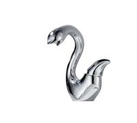 KDEGK Gold Swan Design Modern Basin Faucet: Single Handle Deck Mounted Hot-Cold Mixer Tap for Bathroom Sink(H)