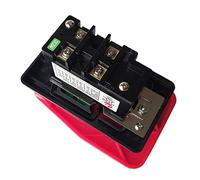 KDEGK HY56 Industrial Pushbutton Switches with Emergency Stop Cover for Bench Saw Single Phase Three Phase, Red(220V)