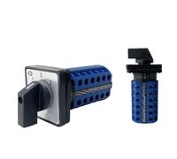 KDEGK LW26-20 Rotary Cam Switch 3 Position 660V 20A 6 Poles 24 Terminals Electrical Changeover Selector YMW26-20/6(Customize)