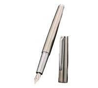 KDEGK Metal Fountain Pen EF/F/M Nib Retro Design Metal Material Elegant Clip Writing Office School Supplies Gift Stationery(All Steel,F)