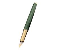 KDEGK Metal Fountain Pen EF/F/M Nib Retro Design Metal Material Elegant Clip Writing Office School Supplies Gift Stationery(Green Gold,M)