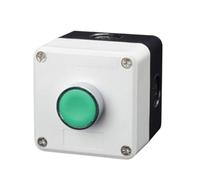KDEGK NEW XB2 Metal button switch control box start stop industrial identification symbol self reset circular emergency stop SWITCH(1Hole)