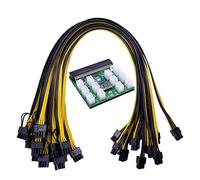 KDEGK Power Module Breakout Board Kits with 12pcs 17pcs 18AWG 6Pin to 6+2 8Pin Power Cable for HP 1200W 750W PSU Video Card(Orange)