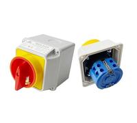 KDEGK Universal Transfer Switch LW26GS-20/2M Power Cut-off 690V Main Control Load Circuit Breaker With Box 4P Waterproof IP65