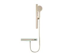 KDEGK Wall-Mounted Bathtub Shower Set - Temperature Display & Ambient Light, Hot/Cold Mixer Faucet (Off-White)(Hot Cold Off-White)