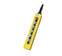 KDEGK XAC-A1271 12 knob+ stop Rainproof Industrial Electric Crane Hoist Control Push Button Switches 250V 5A Yellow