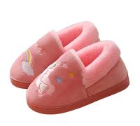 Kdemeng Boys Girls Warm Unicorn Slippers Non-Slip Warm Fluffy House Shoes Indoor Outdoor