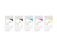KDFCVUX PFI120 Refillable Ink Cartridge Without Chip Compatible With TM 200 TM200 TM 205 TM 300 TM 305 TM300 Printer 5 Color Set