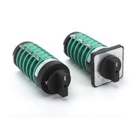KDHC-32/6x10-6 32A 10 Position 6 Pole Rotary Selector Cam Switch 1Pcs(32A with panel)