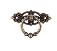 KDHCVKZ 1pcs Retro Zinc Alloy Kitchen Drawer Cabinet Door Handle Furniture Knobs Hardware Cupboard Antique Pull Handles Bronze Tone + Screw(8-24W 2pcs)