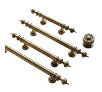 KDHCVKZ Solid Brass Furniture Handles Conical Drawer Knob T-bar Pull Bronze Kitchen Cabinet Handle 160MM(C-7848-Knob)