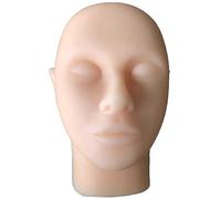 KDJFS Injection Training Silicone Mannequin Face Model Head Model with Marker Pen and Ruler for Practicing Liquid Injection Facial Suturing Eyebrow Tattooing