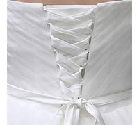 kdjsic 118Inch Wedding Dress Zipper Replacement Adjustable Corset Back Kit Lace-Up Satin Ribbon Ties for Bridal Banquet Evening Gown