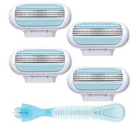 KDJXZ 4 Pack Women's Razor Blades Refills With Knife Handle, Refills Compatible With Gillette Venus Extra Smooth Women's Razor, Comfort Edge For Women Shaving, Washable Easy To Replace