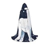 KDKJEDPEAF Long Hooded Cape For Teen Cute Llama Floral Floor Length Hooded Cape Halloween Cosplay Costume