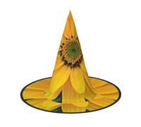 KDKJEDPEAF Pretty Flower Print Halloween Pointy Hat For Women, Magic Hat, Foldable Witch Hatwizard Party Hat For Cosplay Costume & Daily Accessorie