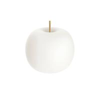 kdln Kushi table lamp, brass/white, Ø 33 cm, glass