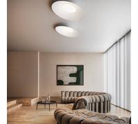 kdln LED ceiling lamp Kate, 2,700 K, white, Ø 90 cm, metal