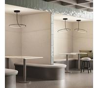 kdln LED ceiling lamp Poise, black Ø 55 cm, dimmable