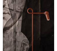 kdln LED floor lamp Bird, red, 126 cm, metal, dimmable
