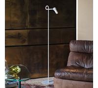 kdln LED floor lamp Bird, white, 126 cm, metal, dimmable