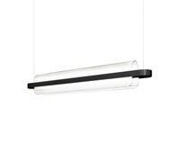 kdln Nami LED pendant light, black, length 150 cm, glass