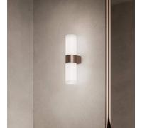 kdln Pastilla wall light, bronze, height 36 cm, glass