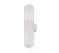 kdln Pastilla wall light, white, height 36 cm, glass