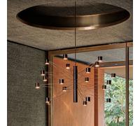 kdln POLAR 20.1 LED hanging light, Ø 77 cm, black, 20-bulb, dimmable