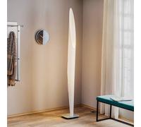 kdln Shakti floor lamp, silver, satin white, height 200 cm