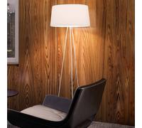 kdln Tripod floor lamp, cream, height 175 cm, dimmer