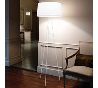 kdln Tripod floor lamp, white, height 175 cm, dimmer